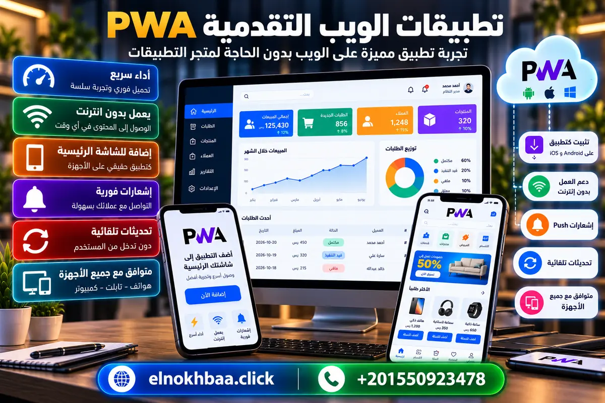 تطبيقات الويب التقدمية PWA — النخبة للبرمجيات