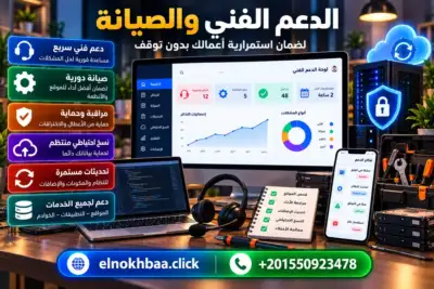 الدعم الفني وصيانة المواقع — النخبة للبرمجيات